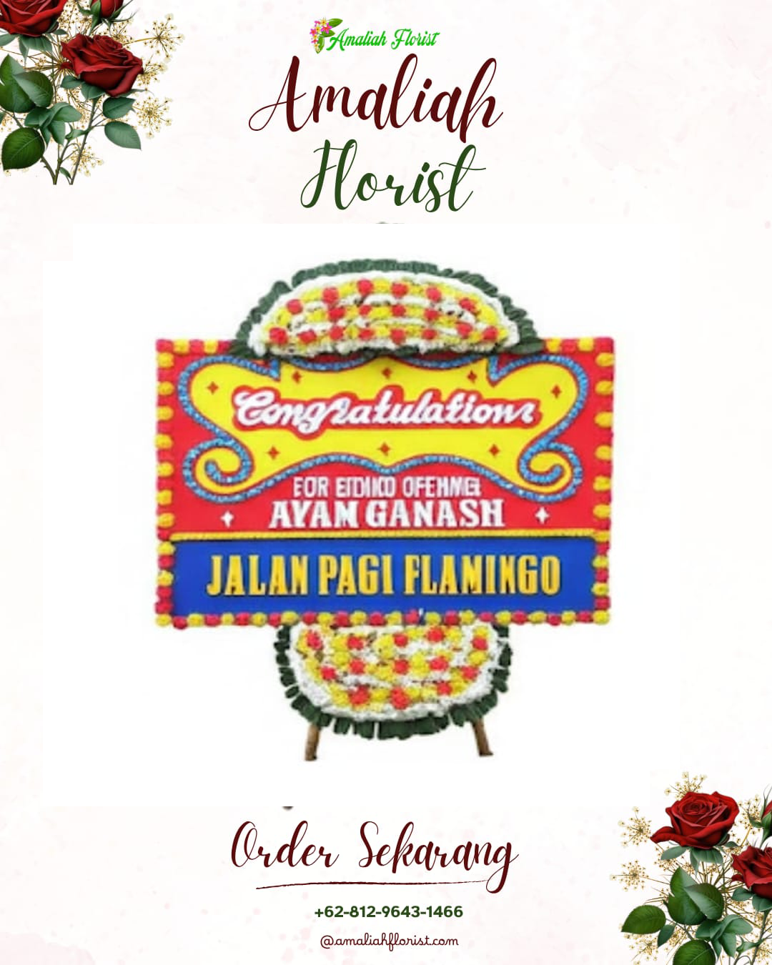 Sewa Papan Bunga Rajeg